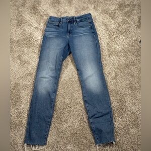 Good American Medium Blue High-Rise Skinny Jeans - Women